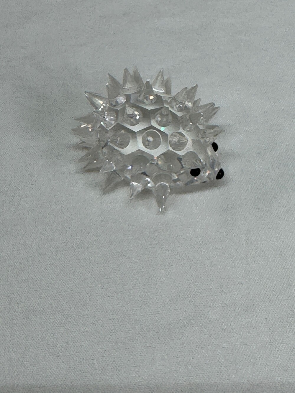 Swarovski Small Oval Hedgehog Faceted Crystal Figurine Collectible